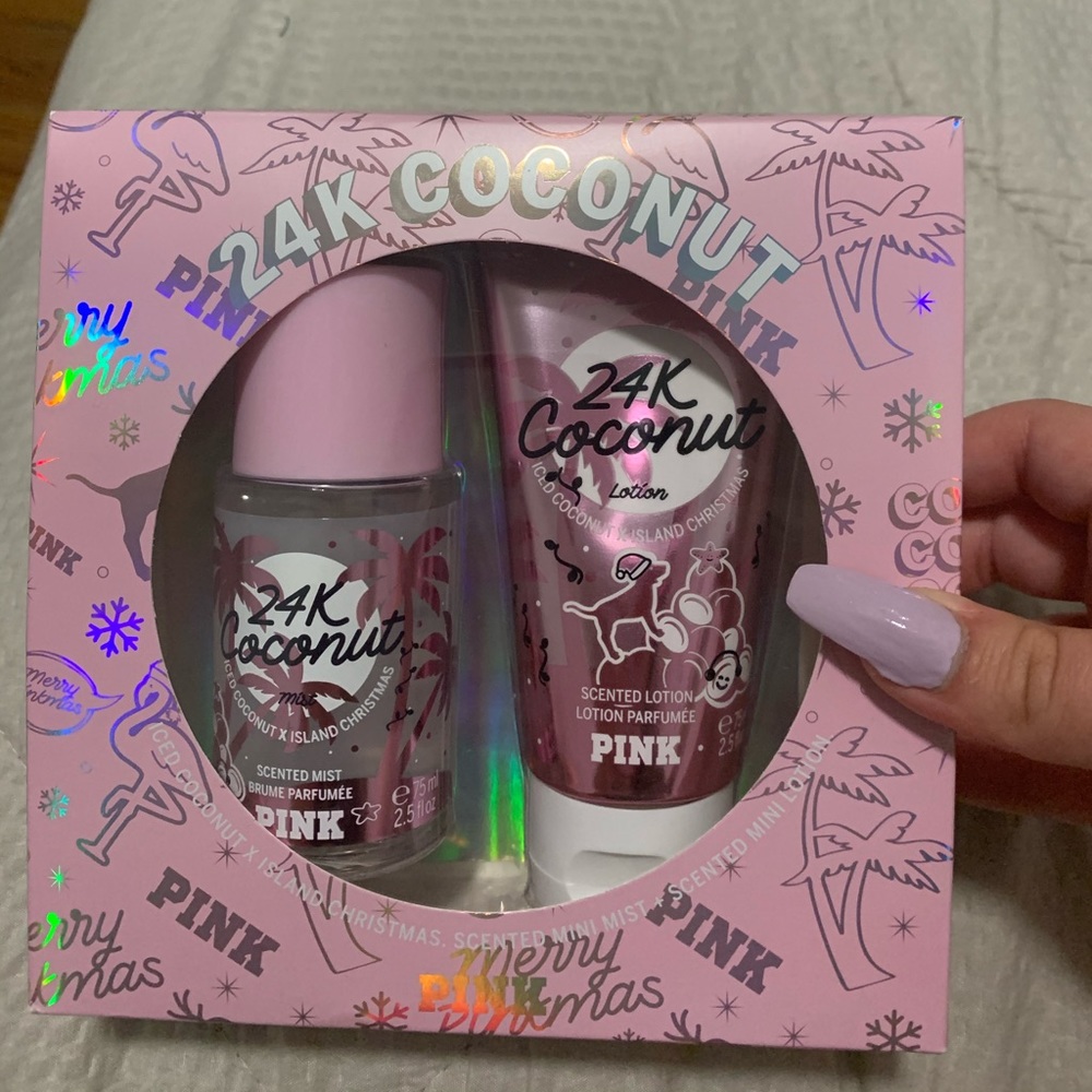 24k gold coconut mist and lotion